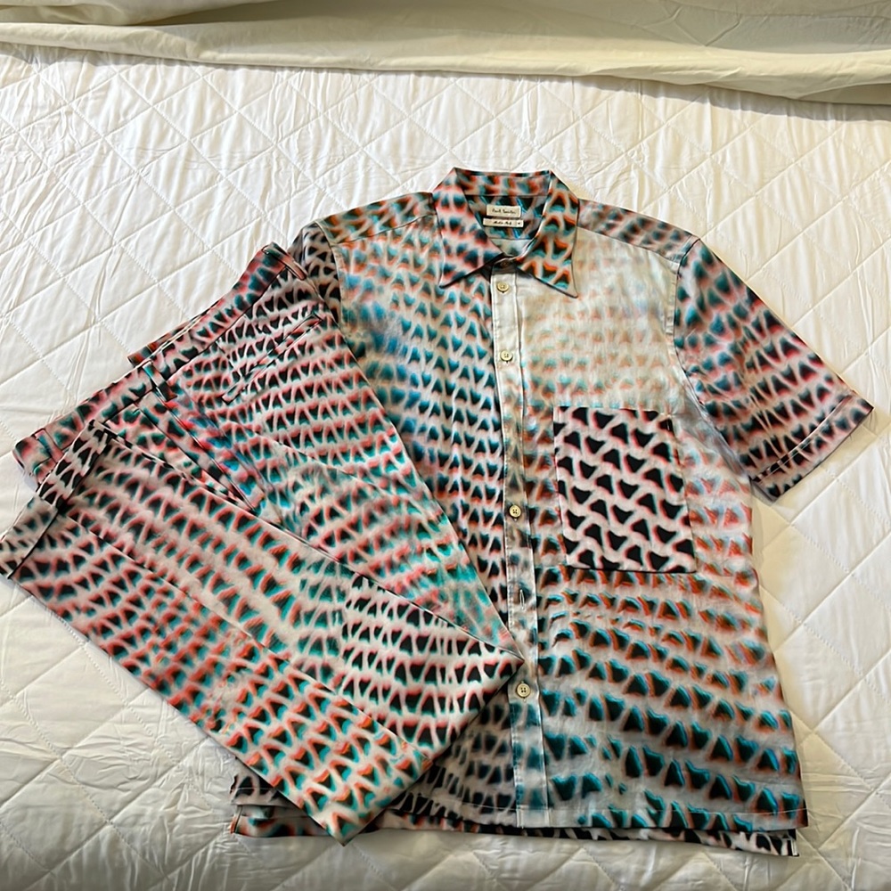 Paul Smith tailored shirt and slacks